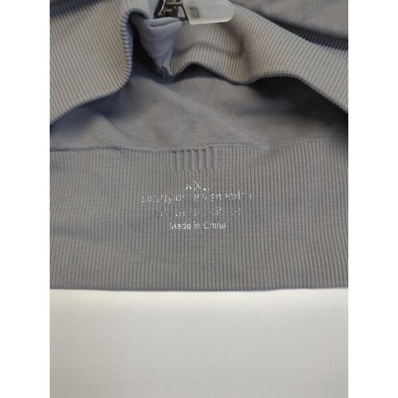 Sports Bra Gray Zip Front Size XXL - Picture 4 of 5